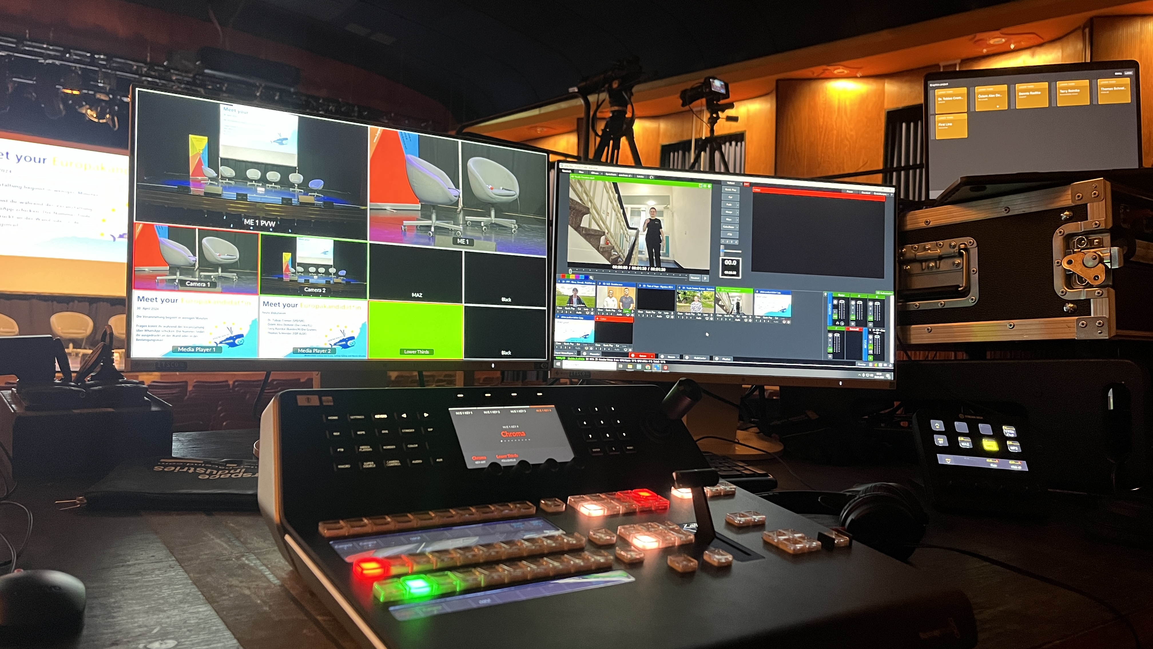 Videotechnik und Bildflächen für Eventflächen